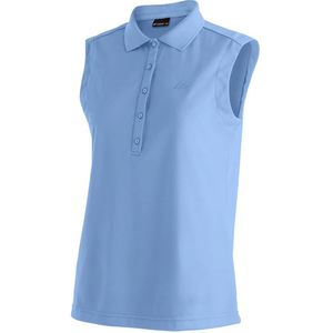 Maier Sports - Ulrike - Polo - Zwart - Sans Manches - Piqué