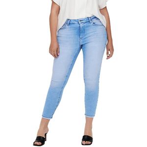 Only Carmakoma Willy Regular Skinny Ankle Fit Rea43 Jeans Blauw 42 / 32 Vrouw