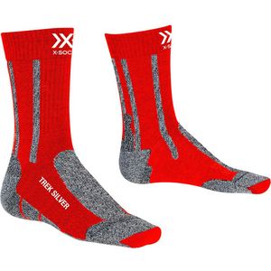 X-socks Silver Socks Rood,Grijs EU 35-38 Man