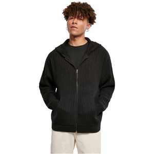 Urban Classics Knitted Full Zip Sweatshirt Zwart M Man