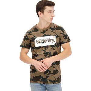 Superdry Core Logo Tag Short Sleeve T-shirt Groen M Man