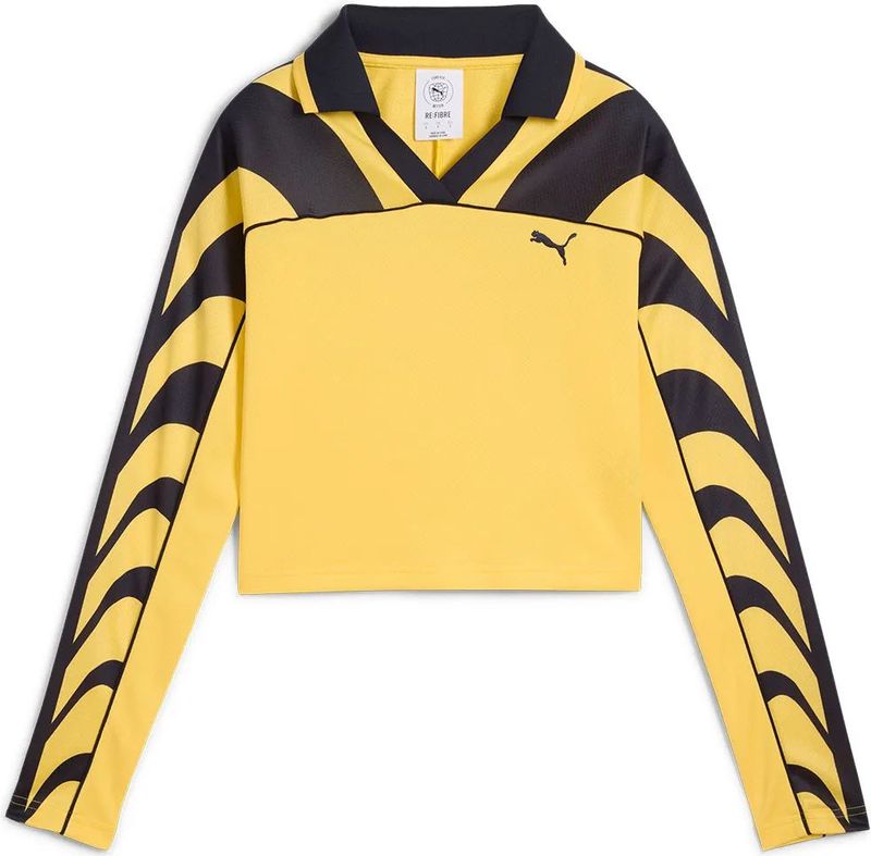 Puma - Road To Unity - T-shirt - Geen Kleur - 100% Gerecycled Polyester, Lange Mouwen, Slim Fit