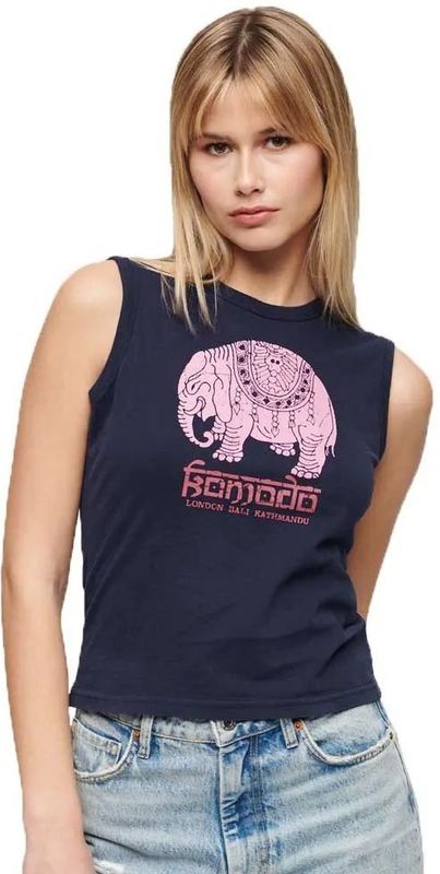 Superdry - Hathi Slim - Mouwloos T-shirt