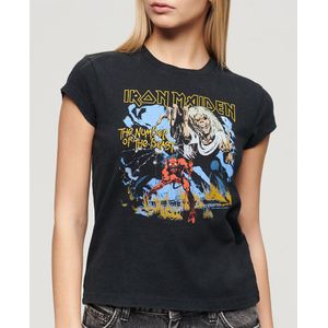Superdry Iron Maiden Cap Band Short Sleeve T-shirt Veelkleurig L Vrouw
