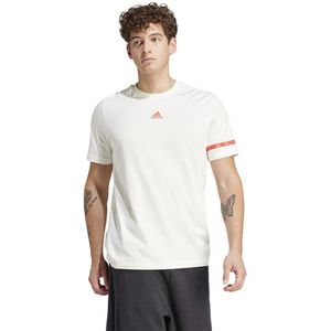 Adidas Bl Col Short Sleeve T-shirt Beige XL Man