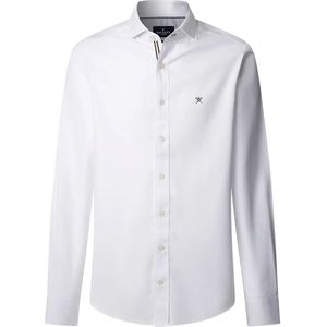 Hackett - HM3010510 - Overhemd - Wit - Katoen - Lange Mouwen