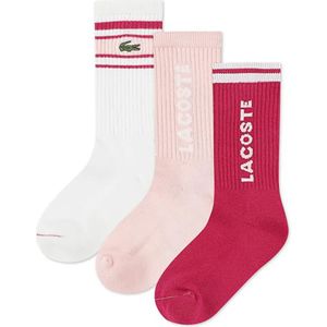 Lacoste Kids Stripe Crew Sokken 3 Paren
