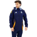 Adidas - Real Madrid Tiro 24 - All Weather Jas - Zwart - Waterafstotend, 100% Gerecycled Polyester