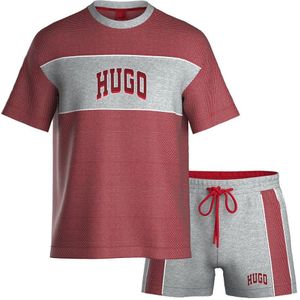 Hugo Set Match 10259779 Pyjama Rood,Grijs M Man