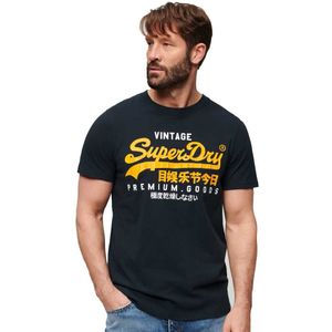 Superdry Vintage Logo Duo Short Sleeve T-shirt Zwart M Man