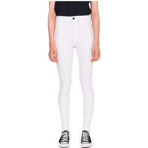 Noisy May Callie High Waist Skinny Bw Jeans Wit 26 / 32 Vrouw