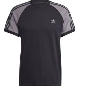 Adidas Originals Colorblock 3 Stripes Short Sleeve T-shirt Grijs S Man