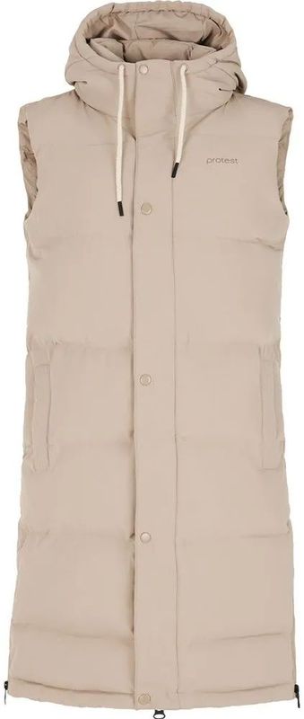 Protest - PRTMIASSY - Bodywarmer - Zwart - Mouwloos - Extra Lange Lengte