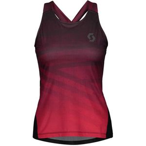 Scott Trail Run Sleeveless T-shirt Rood,Zwart XS Vrouw