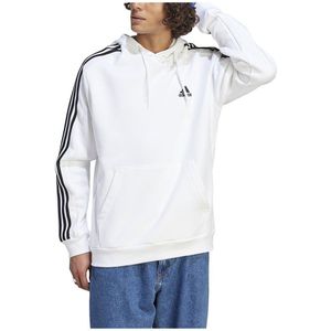 Adidas Essentials Fleece 3 Stripes Hoodie Wit XL / Regular Man