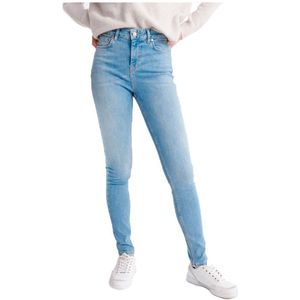 Superdry High Rise Skinny Jeans Blauw 26 / 30 Vrouw