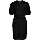 Object Feodora Short Sleeve Short Dress Zwart L Vrouw