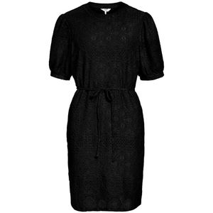 Object Feodora Short Sleeve Short Dress Zwart S Vrouw
