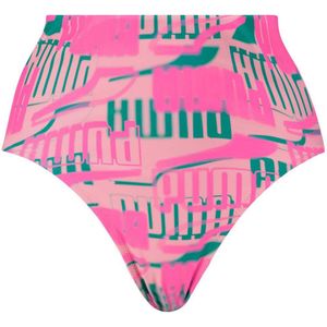 Puma Swim Printed High Waist Bikini Bottom Roze XS Vrouw