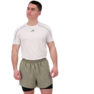 Adidas Confident Short Sleeve T-shirt Wit XS Man