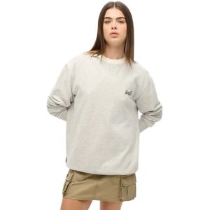 Superdry - Essential Logo - Sweatshirt - Oversized - Licht Geborsteld