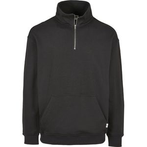 Urban Classics Organic Basic Troyer Sweatshirt Zwart XL Man