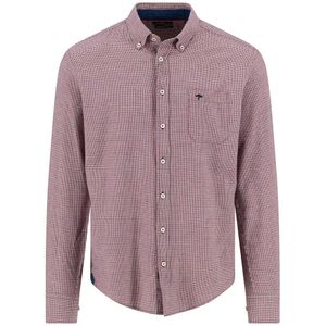 FYNCH-HATTON - Overhemd - Garnet Red - Met Geborduurd Logo