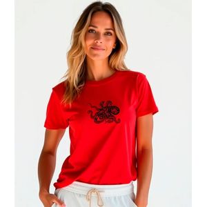Kruskis Psychedelic Octopus Dames T-shirt Met Korte Mouwen