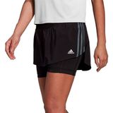 Adidas Run Icons 3 Stripes Shorts Zwart S Vrouw