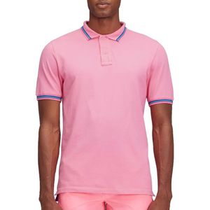 Sundek Brice Cotton Piqué With Tricolour Details Korte Mouw Poloshirt
