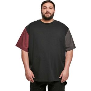 Urban Classics Organic Oversized Colorblock Short Sleeve T-shirt Zwart 3XL Man