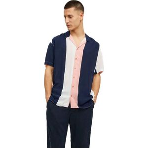 Jack & Jones Malibu Resort Stripe Overhemd Met Korte Mouwen