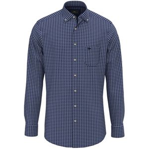 FYNCH HATTON 14108040 - Overhemd - Marineblauw - Katoen