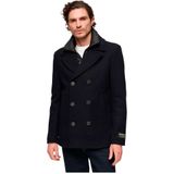 Superdry - M5011792A - Wollen Jas - Marineblauw - 2-in-1