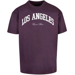 Mister Tee L.a. College Oversize Short Sleeve T-shirt Paars 2XL Man
