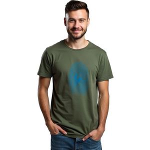 Kruskis Off Road Fingerprint T-shirt Met Korte Mouwen