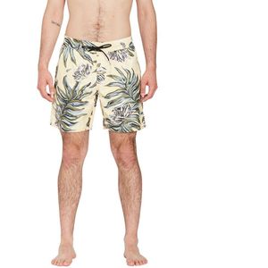 Volcom Center Print 17´´ Swimming Shorts Geel M Man