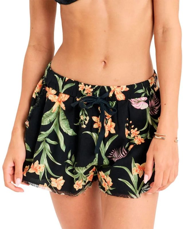 Strandshort - Dames - Eco Viscose - Elastische Tailleband - Zakken