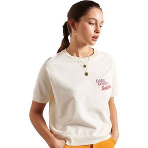 Superdry Workwear Cropped Crew Sweater Wit S Vrouw