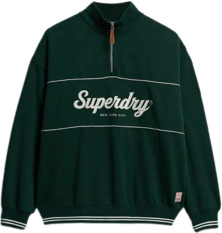 Superdry - Country Club Loose - Sweatshirt - Met Halve Rits
