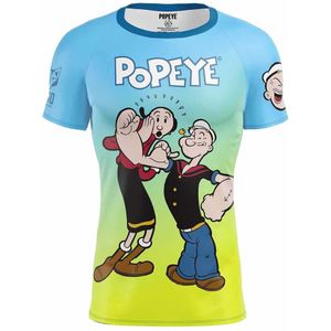 Otso Popeye & Olive Short Sleeve T-shirt Geel XL Man