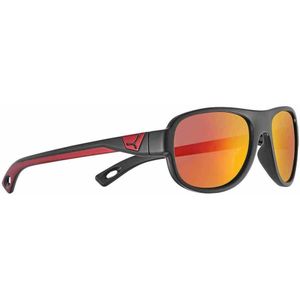 Cebe Zac Sunglasses Zwart 1500 Grey PC Blue Light Red Flash Mirror/CAT3