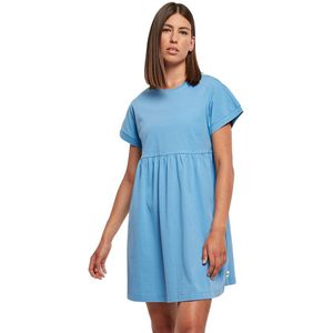 Urban Classics Organic Empire Valance Short Sleeve Short Dress Blauw L Vrouw