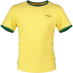 Superdry Essential Logo Ringer Short Sleeve T-shirt Geel XL Man