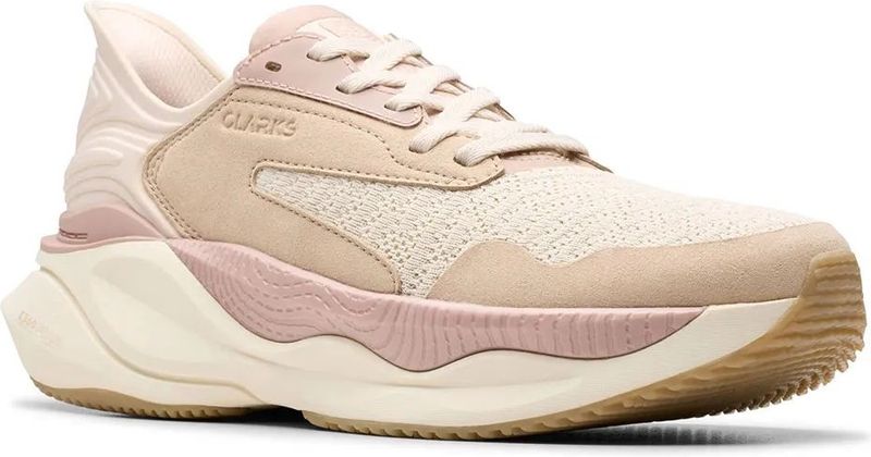 Clarks - Tempeschoenen - Groen - Stof - Casual - Plat - Veters