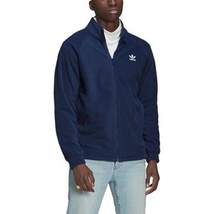 Adidas Originals Adicolor Classics Trefoil Teddy Full Zip Sweatshirt Blauw L Man