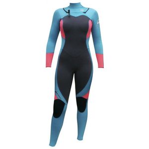 Kynay Ultra Stretchy Surfing Dames Wetsuit Van Neopreen Met Lange Mouwen En Rits Op De Borst 3/2 Mm