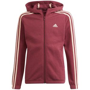 Adidas 3 Striker Fl Full Zip Sweatshirt Rood 4-5 Years