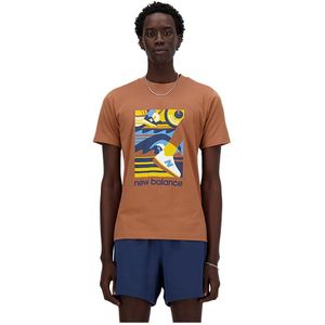 New Balance Triathlon Short Sleeve T-shirt Bruin M Man