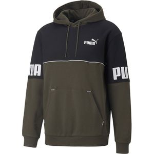 Puma Power Colorblock Fl Sweatshirt Groen S Man